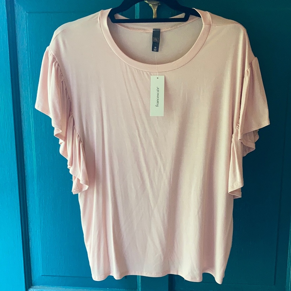 Flutter sleeve top